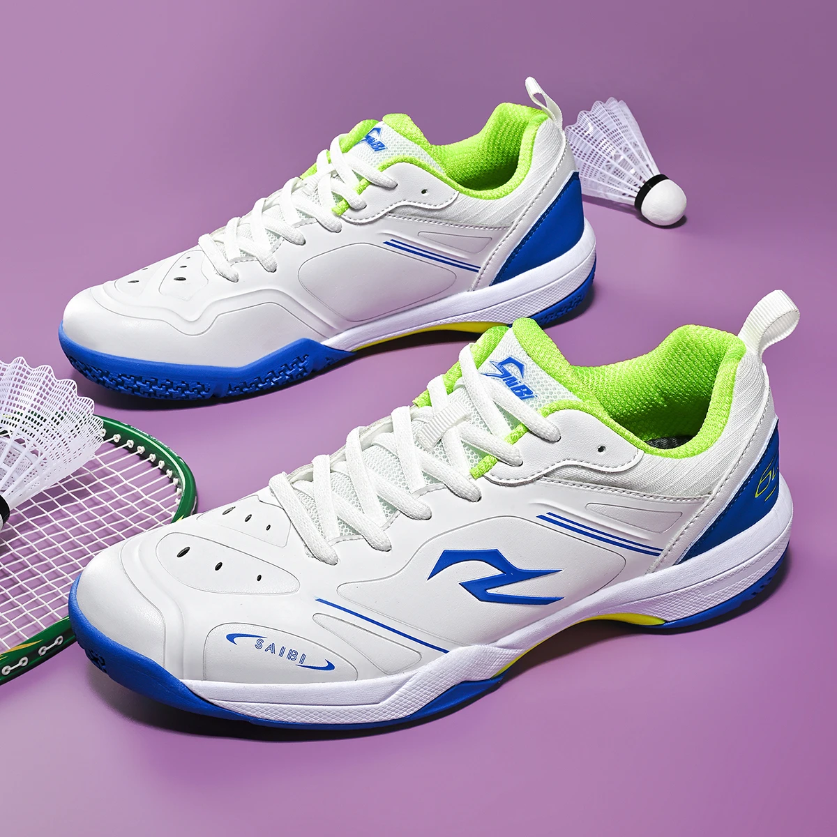 

Unisex Professional Tennis Shoes Durable Badminton Shoes Comfortable Anti-Slip Table Tennis Shoes Sports Trainers