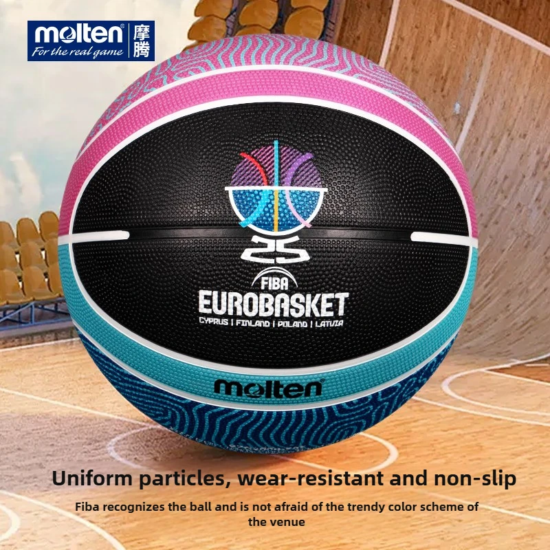 Molten B7G2000-E5Z FIBA Approved Basketball Size 7 - Butyl Bladder and Anti-Slip Rubber for Outdoor Courts