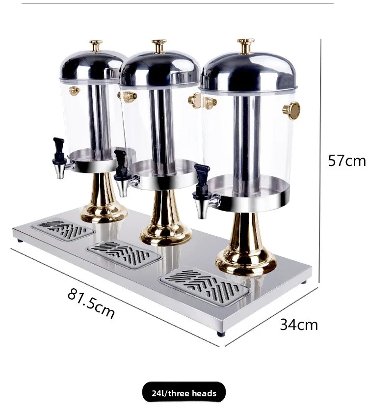 

High Quality Food Grade Stainless Steel Beverage Dispenser 8L Juice Dispenser for Parties Ice-Cooled Fruit Water & Juice Machine
