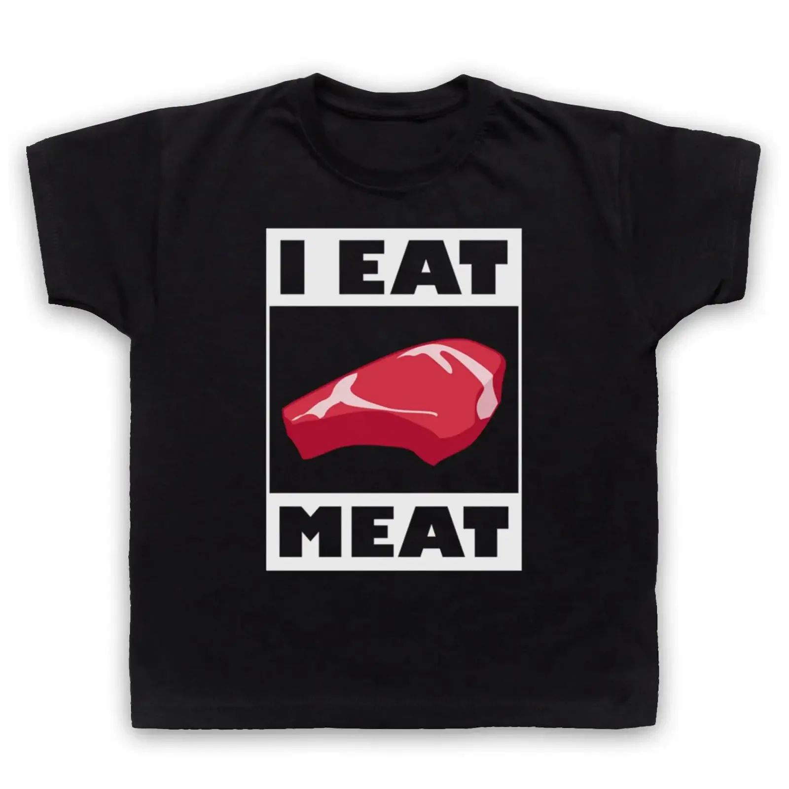 I EAT MEAT FUNNY BBQ SAYING MEATEATER COMEDY GRILLING KIDS T SHIRT vintage Washed Stretched Stylish Soft Versatile fashion