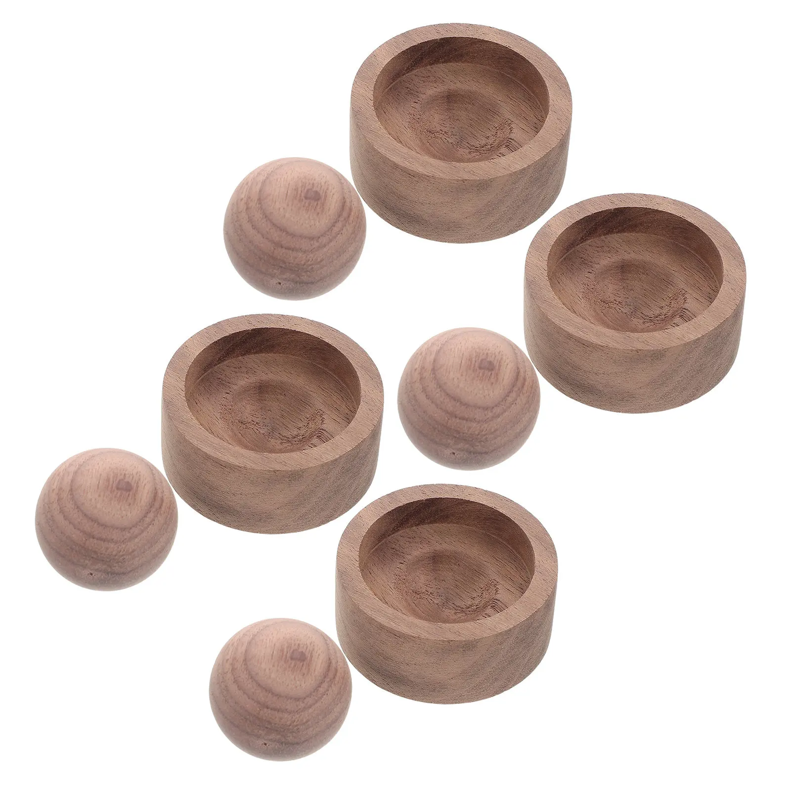 

4Pcs Natural Walnut Wood Essential Oil Diffuser Aromatherapy Passive Diffuser for Car Desk Office Indoor Travel Sauna Relaxation