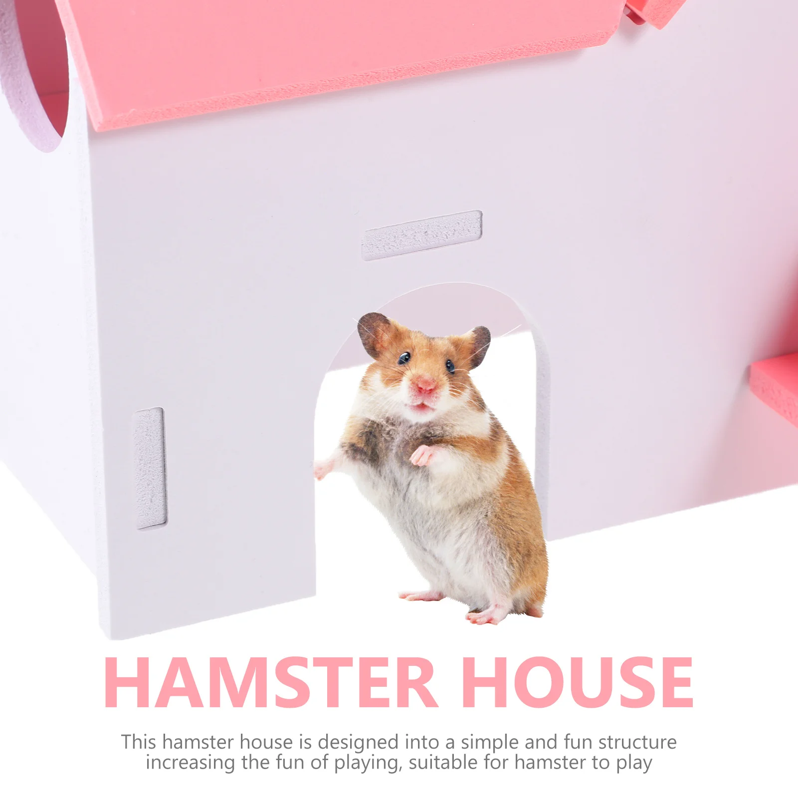 

Hamster House Colorful Small Pet Hideout Comfortable Safe Habitat for Hamsters Guinea Pigs Rabbits Rest Play Hideaway