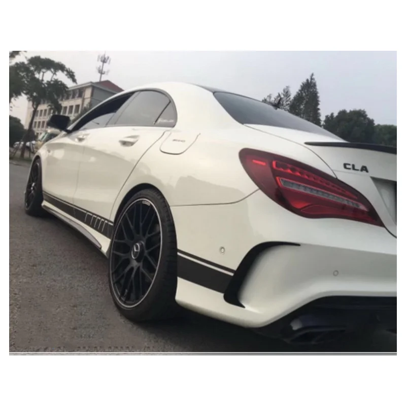 Fit For Mercedes-Benz W117 CLA200/220 CLA250 CLA45 AMG 2014-2018 Rear Bumper Spoiler Air Vent Canards Cover Accessories