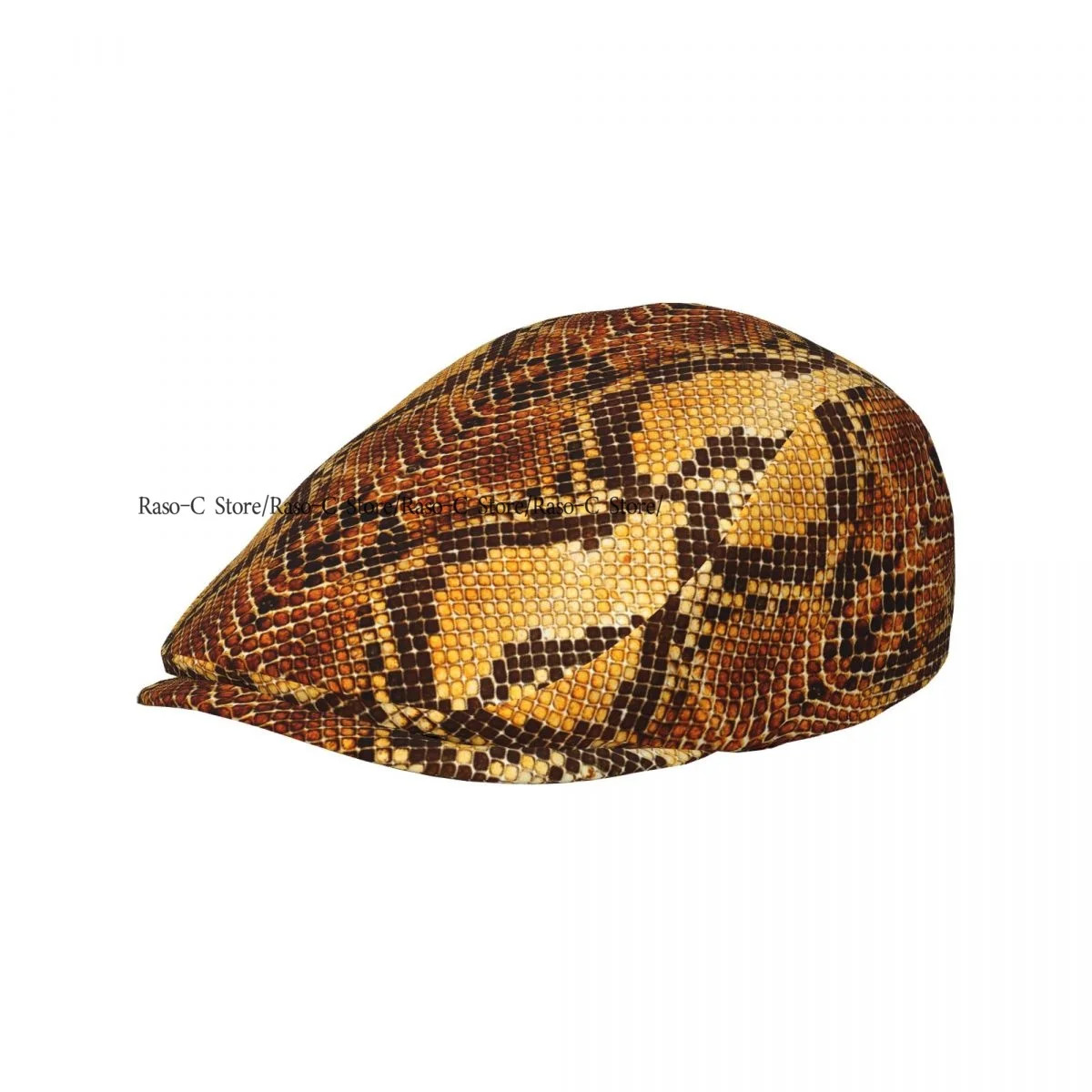 Flat Cap Men Women Newsboy Cap Snake Skin Driving Bunnet Ivy Hat Bakerboy Hat Spring Summer Boina