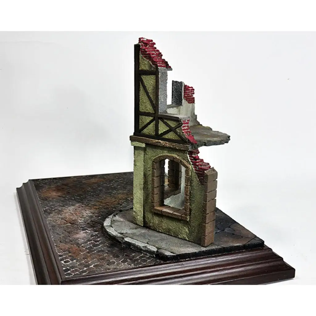 1:35 Scale Building Kits Ruins House Dioramas Layout Table