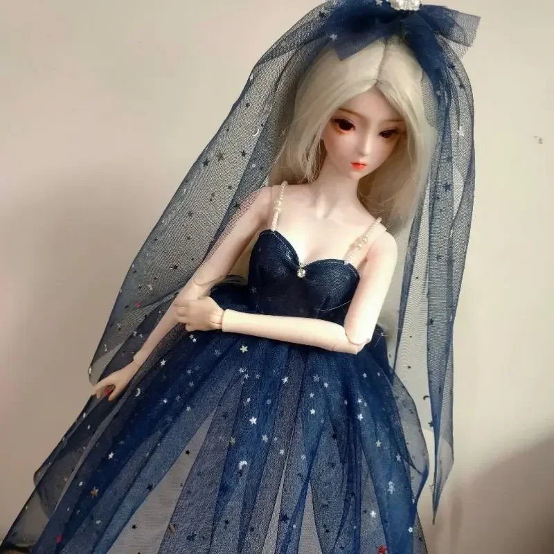 

(На заказ) Кукольная одежда для 1/3 1/4 1/6 Bjd Кукольная юбка + головные уборы Diy Dress Up Игрушки для девочек Подарочные аксессуары для кукол, без куклы
