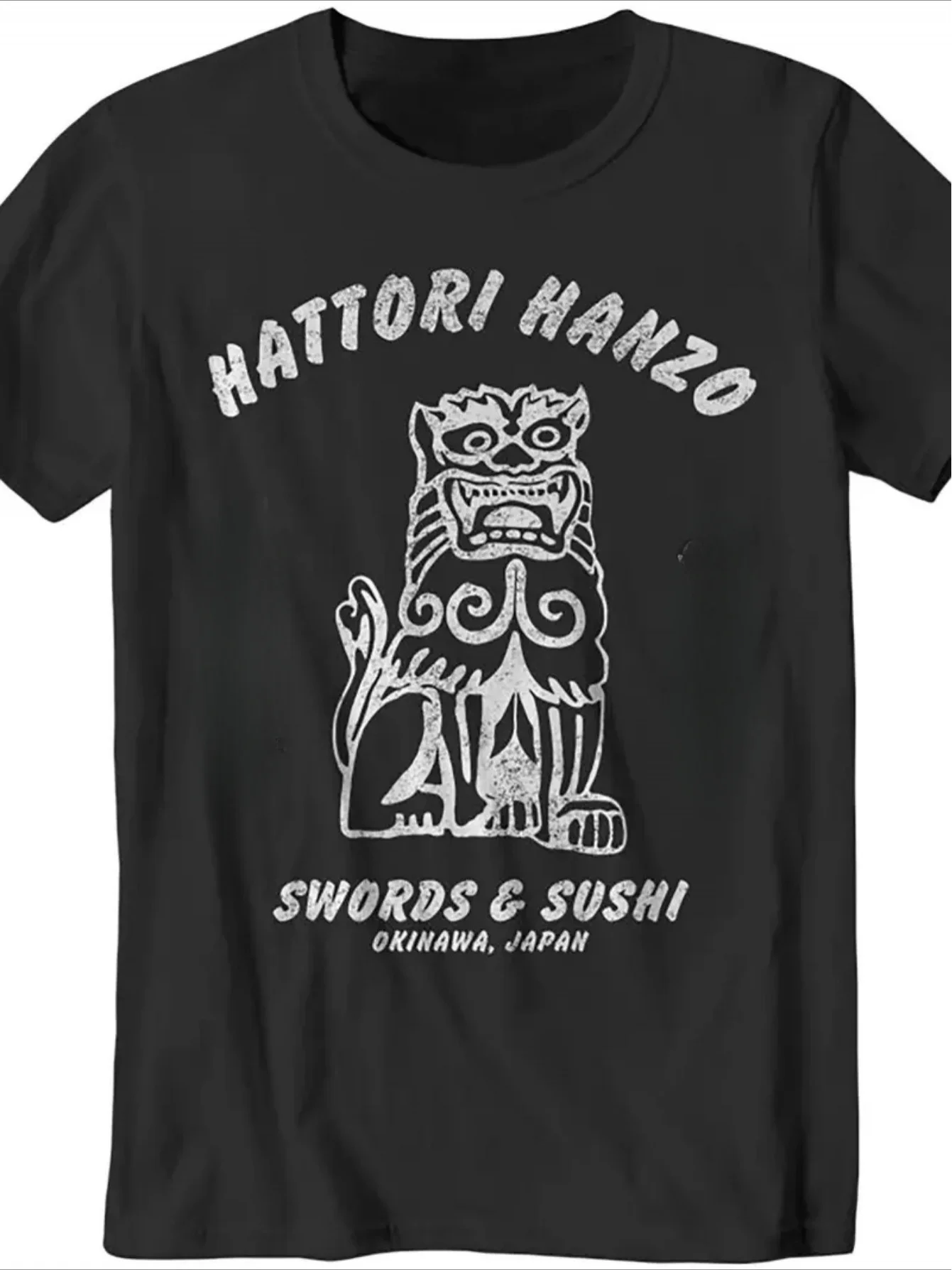 Vintage Retro Women's T Shirt Hattori Hanzo Sword and Sushi Japanese Graphic Streetwear Men Oversize Tee Summer Top Harajuku Y2k