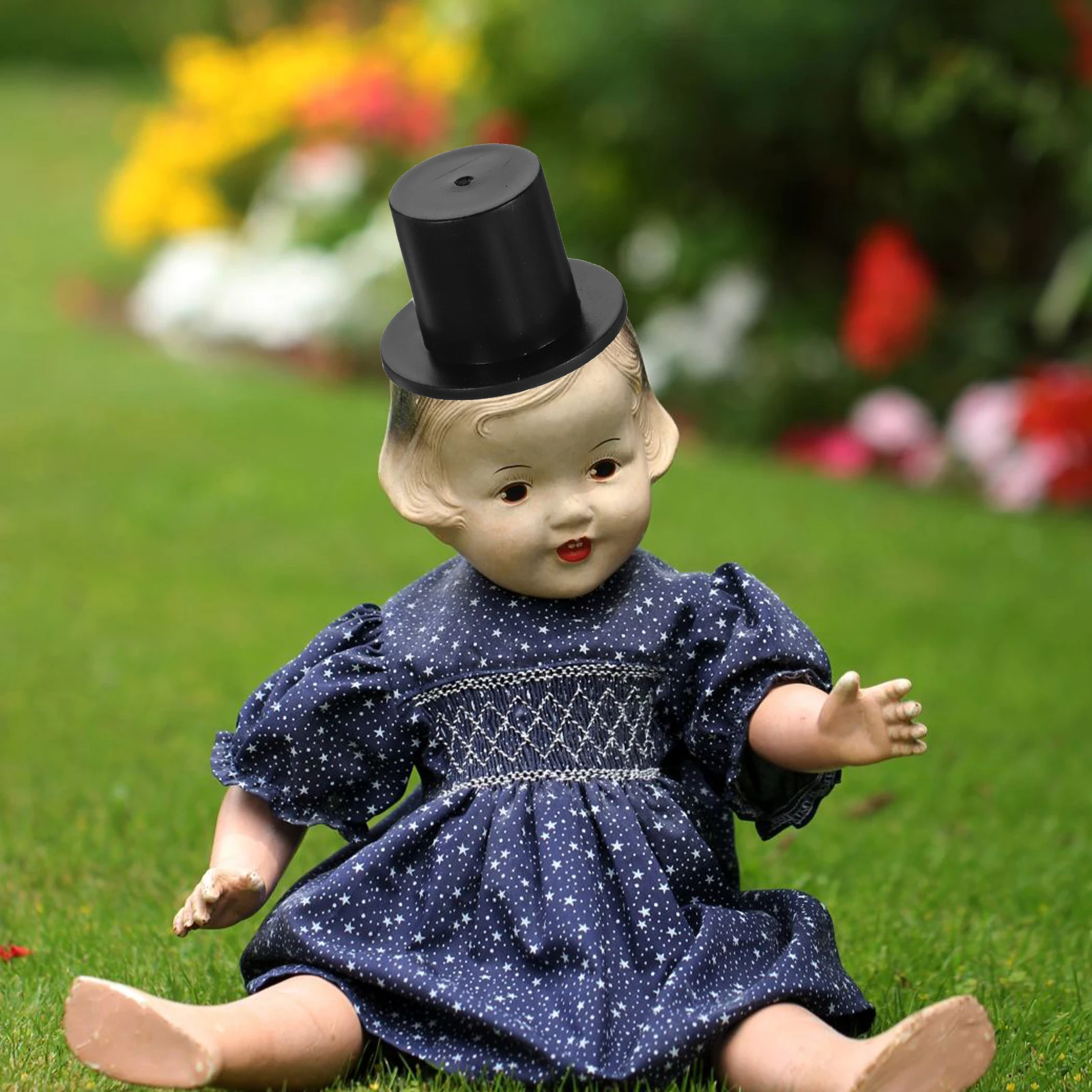 

100 Pcs Holiday Party Top Black Craft Christmas Decorations Mini Hats for Supply