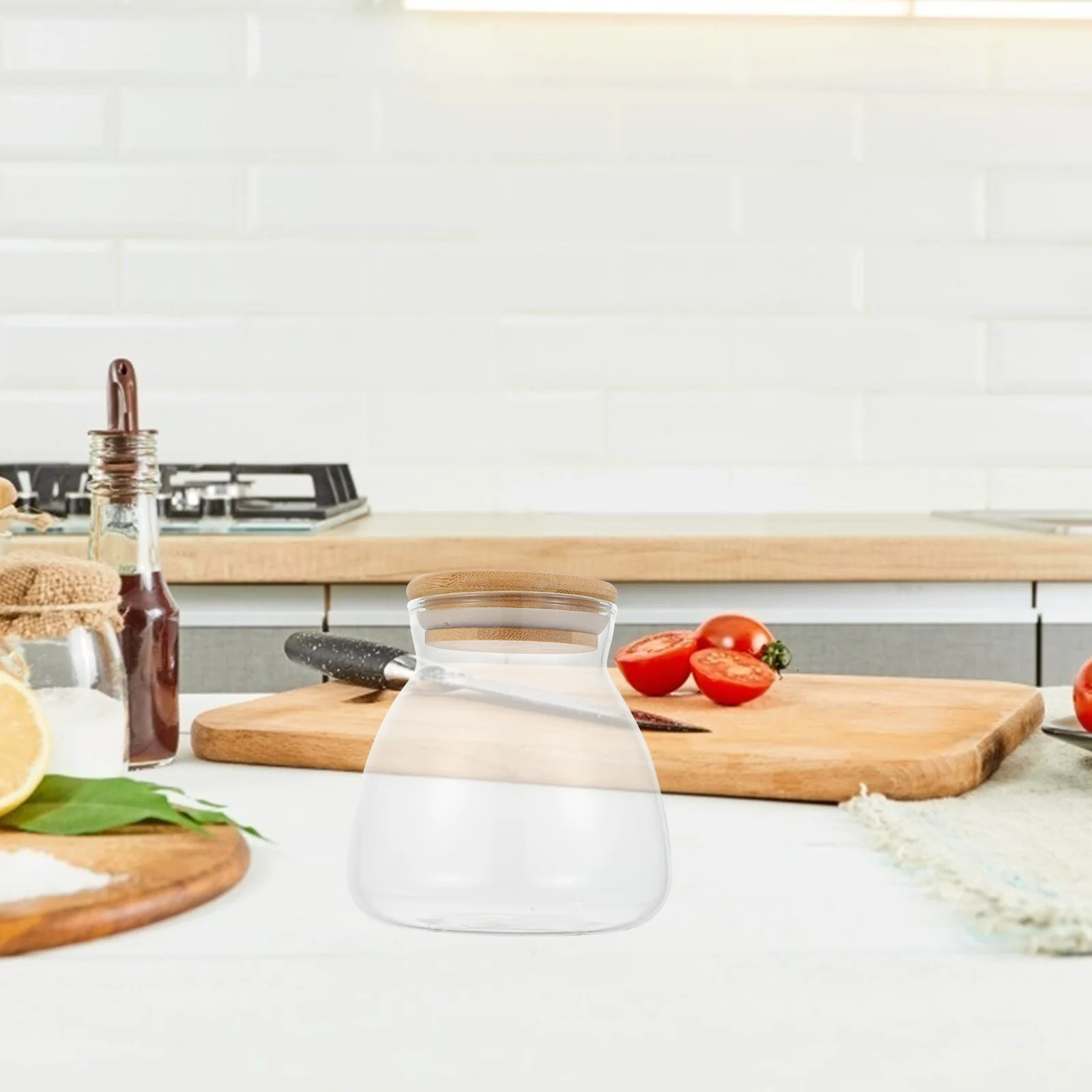 

Coffee Beans Storage Jar Jars with Lids Canister Bottle Glass Containers Airtight Small