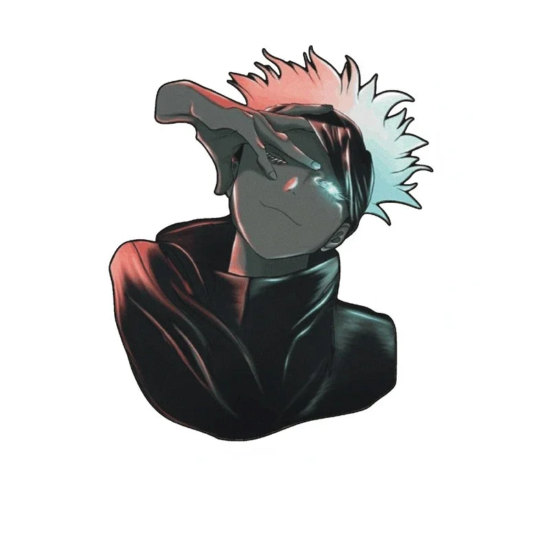 مضحك Jujutsu Kaisen Gojo Satoru Itador Fushiguro الكرتون ملصق عاكس الزجاج الأمامي السيارات الفينيل Caraccessories