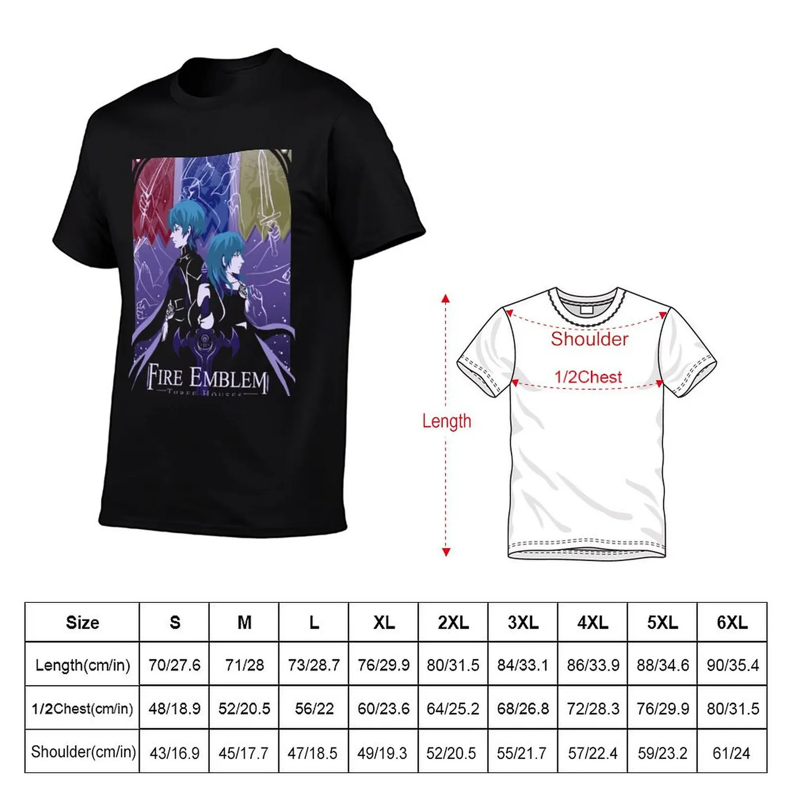 Fire Emblem Three Houses T-Shirt customizeds summer shirt kawaii clothes Blouse mens t shirt