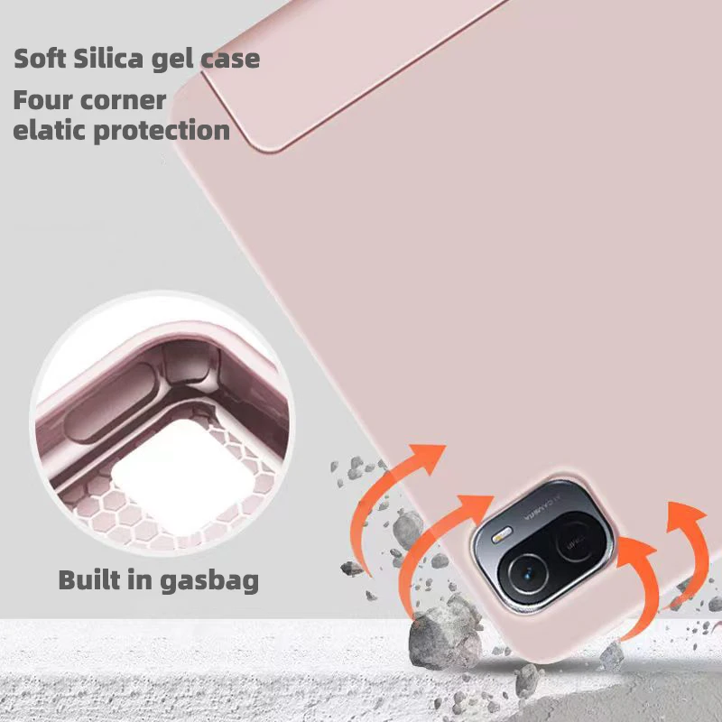 Imagem -04 - para Xiao mi Almofada Case Capa de Silicone Suporte de Carregamento Magnético Automático Acordar o Sono para Xiaomi mi Almofada Pro Case Protetor