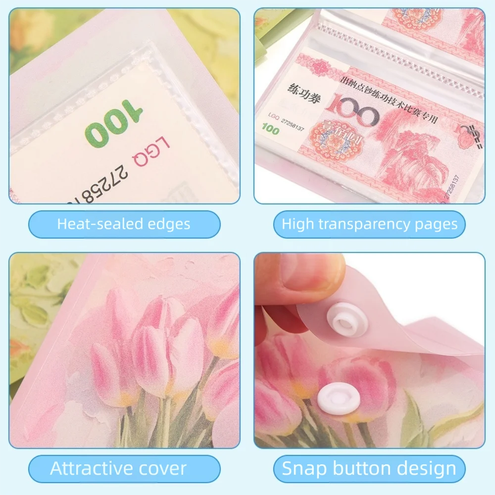 Save Money 100 Envelopes Money Saving Challenge Waterproof Reusable Money Collection Book Portable Cute