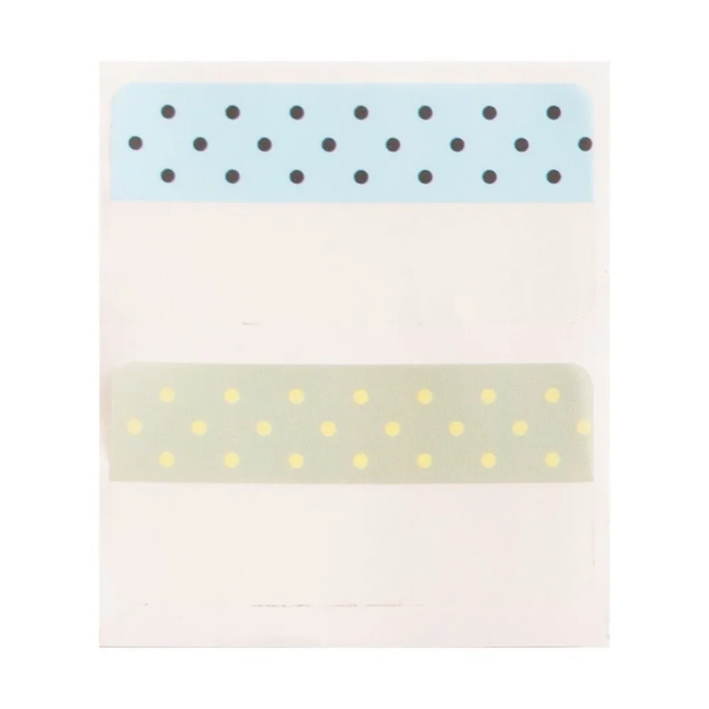 100Pcs/Roll Practical Polka Dot Index Tabs Writable Classification Index Stickers Self Adhesive Page Markers Students
