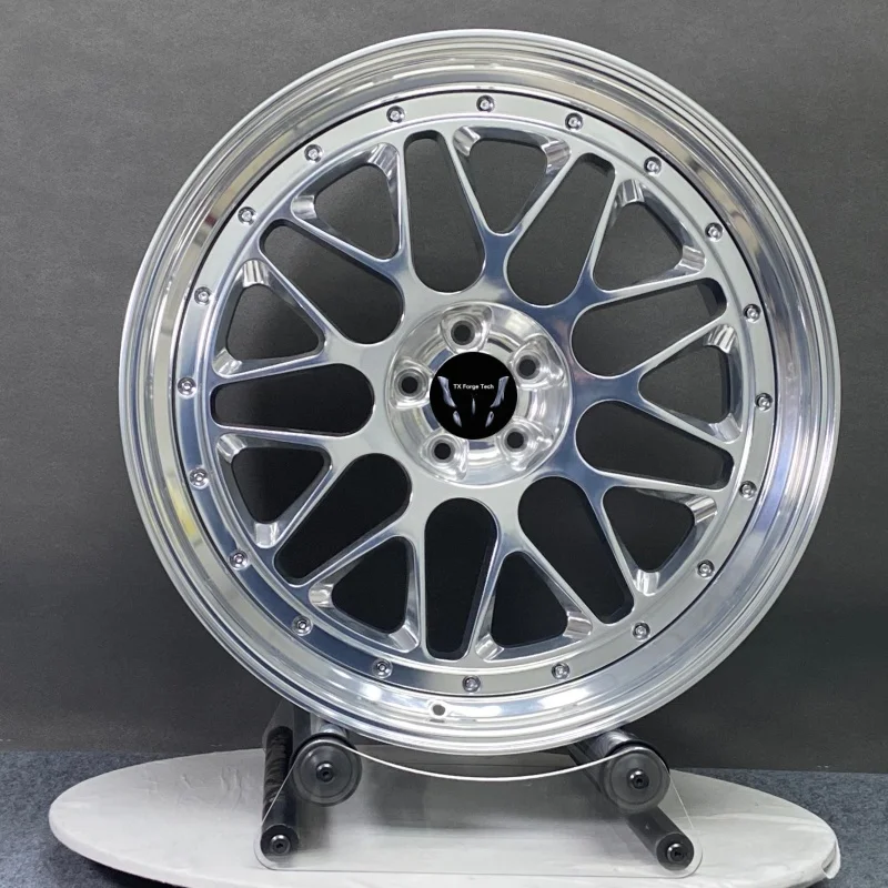 Customized Lightweight High Strength 18 19 20 21 22 Inch Five Holes Polished  Multi Spoke Aluminum Forged Wheels