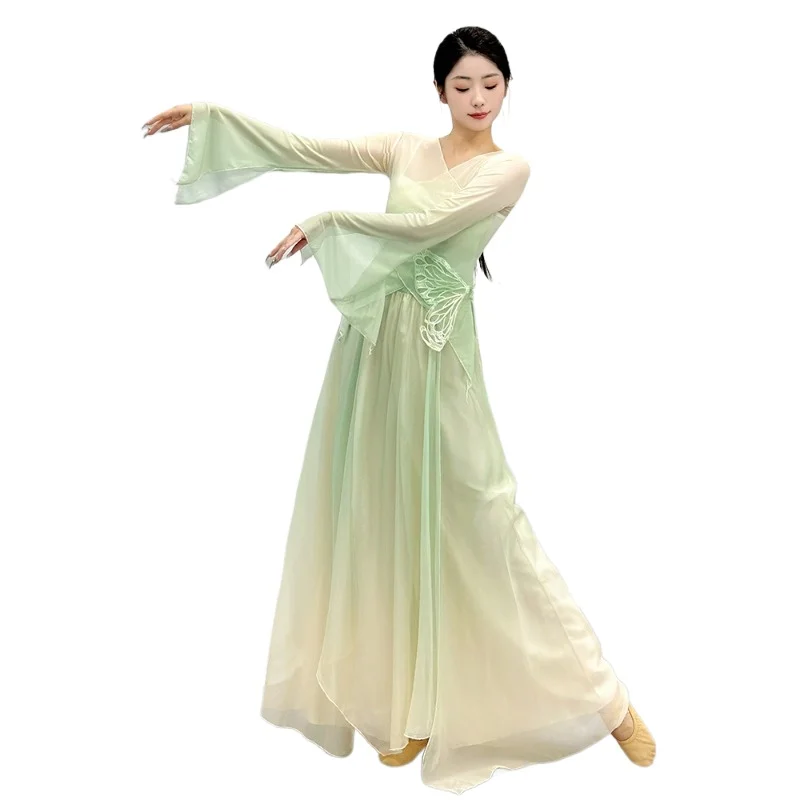 

Vestido De Baile Clásico Para Mujer Vestido De Gasa Que Fluye Vestido De PrácticaDeBaileChino Falda Danza Clásica Para Mujer