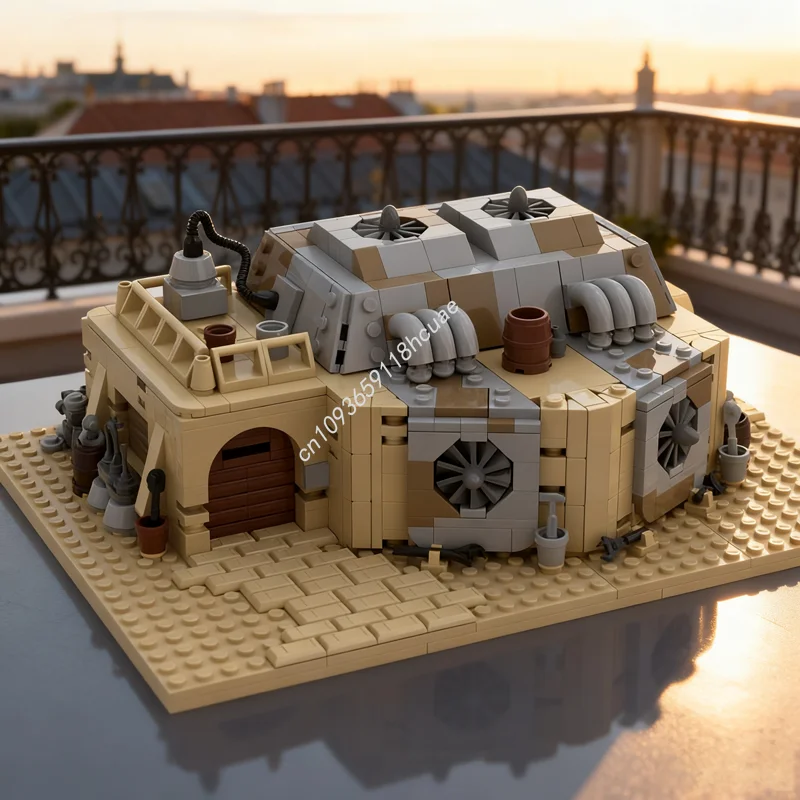 

1203 шт. MOC Tatooine модульная силовая сетка управления звездой модель строительные блоки игрушки DIY рождественские подарки идея образование дети день рождения
