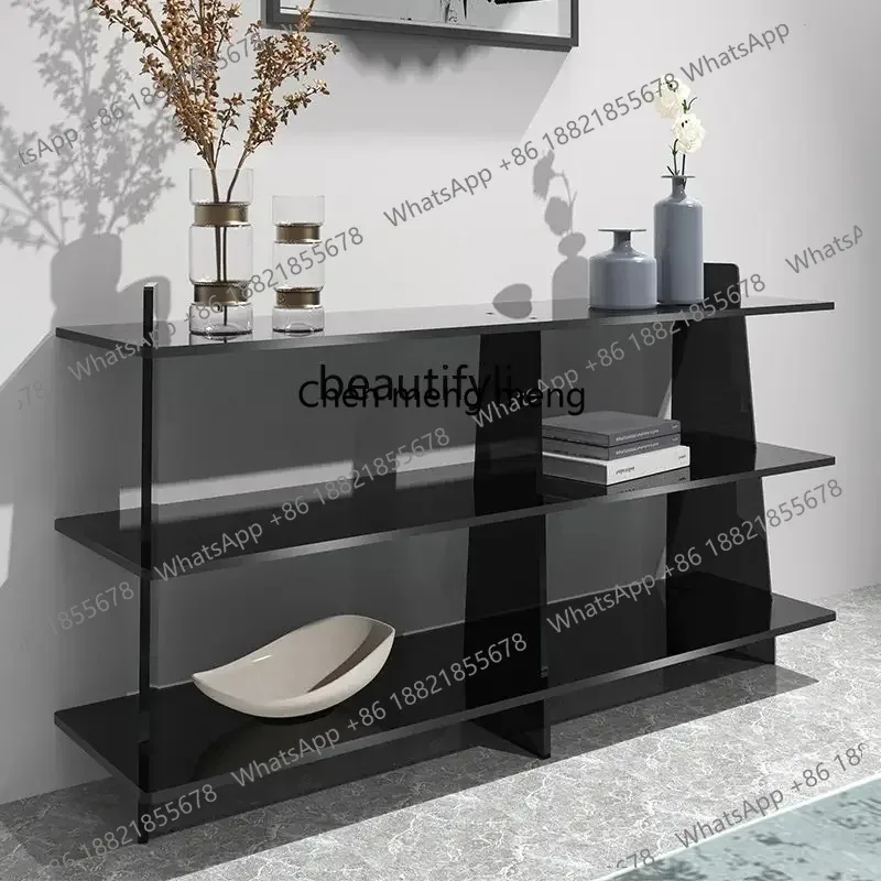 LHY26 ss Modern Minimalist Acrylic Bathroom Punch-Free Multi-Layer Storage Rack Living Room Floor Wall Storage Display Shelf she