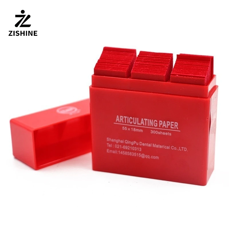 300sheets Disposable dental material bite paper oral consumables blending p red blue dental bite paper oral material consumption