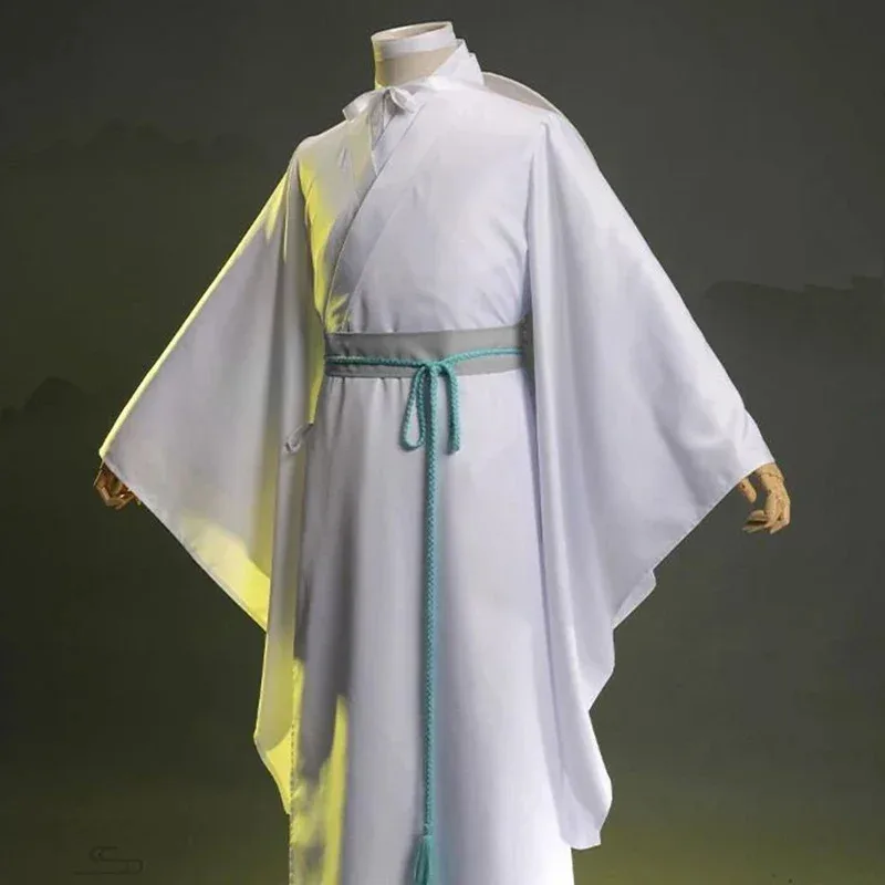 

2025 11 Аниме Xie Lian Костюм Tian Guan Ci Fu Косплей Xielian Парики Белый наряд Han Fu Костюмы для вечеринки на Хэллоуин для мужчин