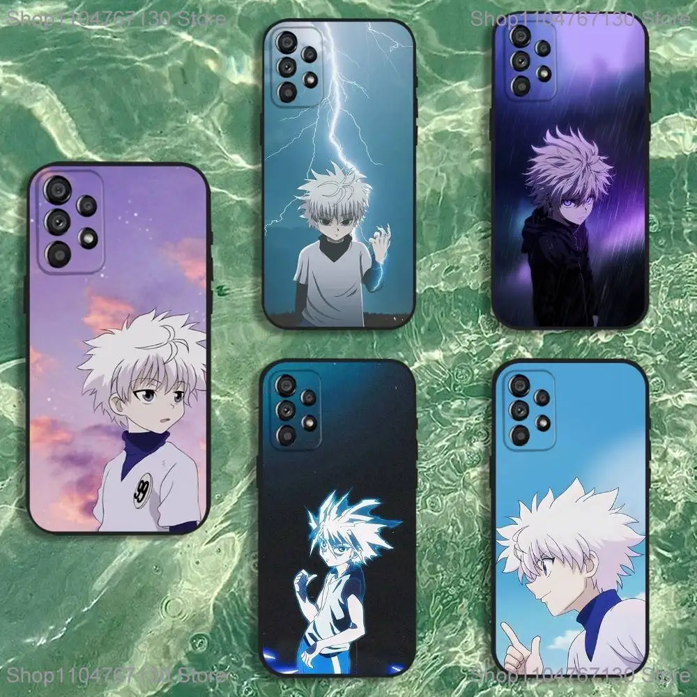 

Anime H-Hunter K-Killua Phone Case For Samsung Galaxy A20,A21s,A22,A31,A32,A52,A53,A72,73,A80 Soft Black Cover