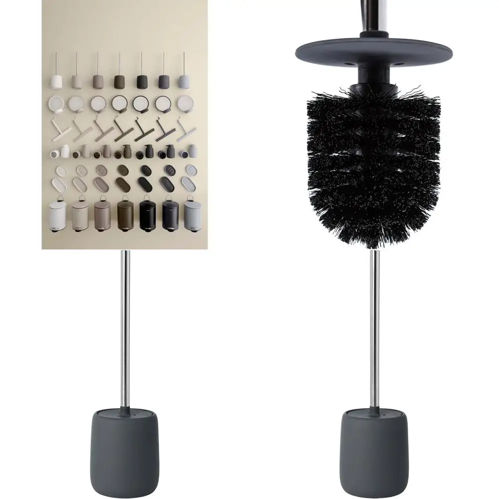 

Современный гигиеничный набор для чистки унитаза с керамическим/пластиковым держателем, мягкое покрытие, отдельно стоящий, с магнитным креплением, 39x11x11 см, для ванной комнаты