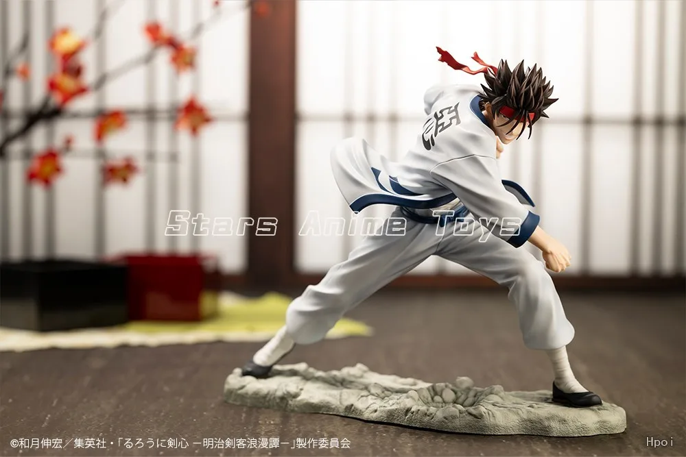 Oryginalny Kotobukiya ARTFX J Rurouni Kenshin Sagara Sanosuke 1/8 Figurka Anime Model Zabawka Prezent - Dostępny od Ręki