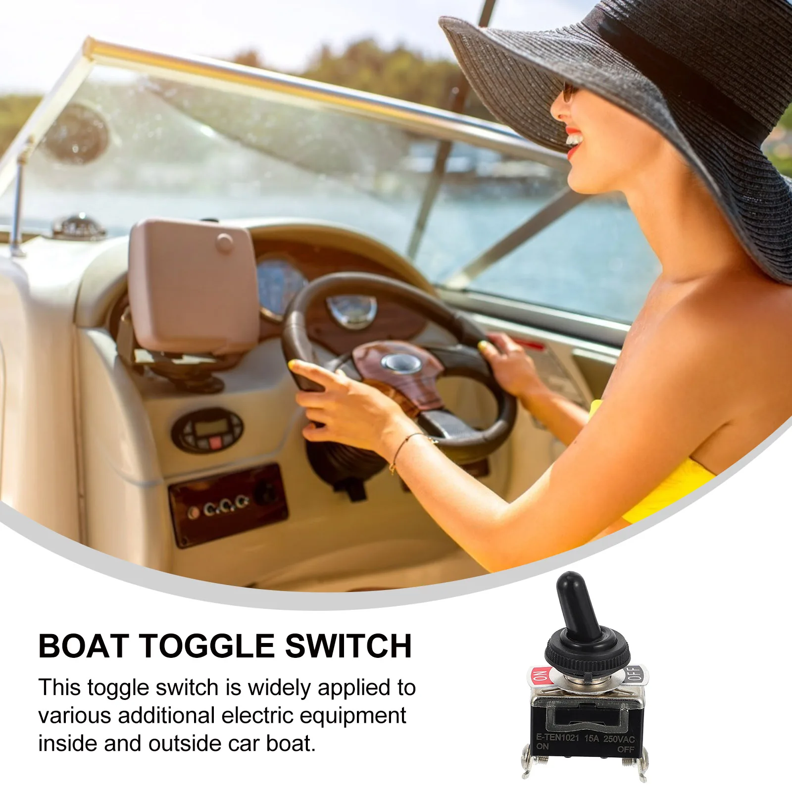 

5 set Toggle Set Car Yacht ON OFF Rubber Waterproof Cap Combo Marine Toggle High Quality Easy Install Electrical