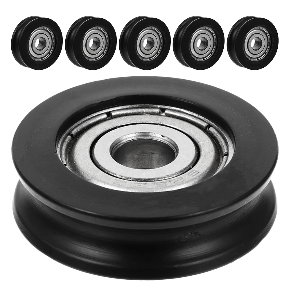 

6Pcs Sliding Door Window Bearing Pulley Nylon Aluminum Alloy Heavy Duty Smooth Silent Roller Wheels Wardrobe Cabinet Pulley Set