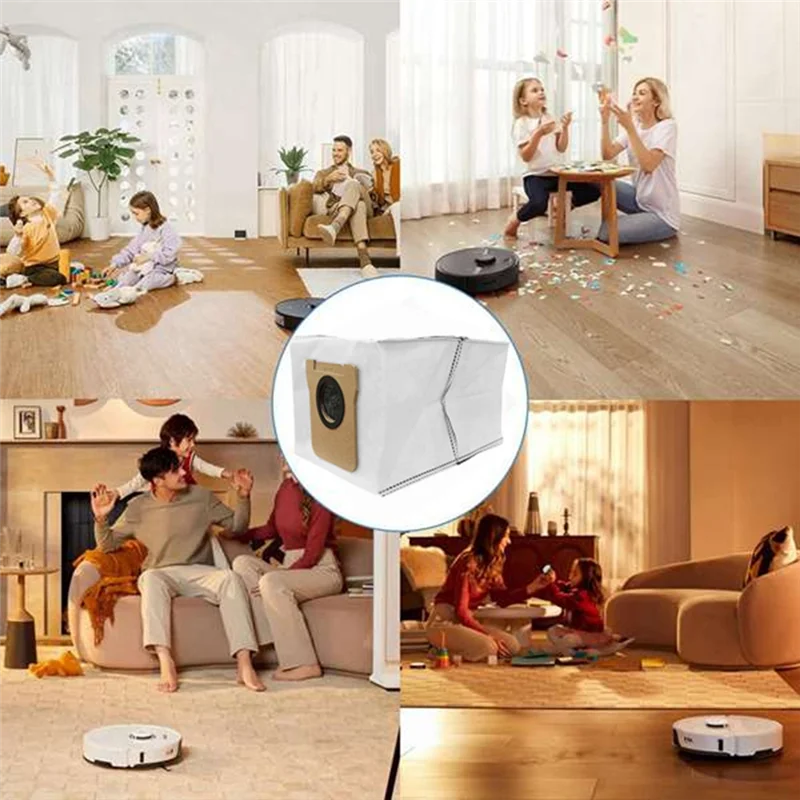 B99A-20PCS Vacuum Dust Bag And Mop Cloth Set For Xiaomi Mijia M40 D110CN Vacuum Cleaner Replacement Parts