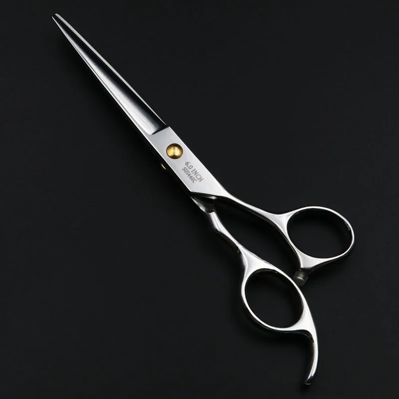 6 بوصة المهنية مقص للحيوانات الأليفة الكلب الاستمالة قطع + مقصات تحفيف عدة للحيوانات Japan440C شخصية عالية الجودة