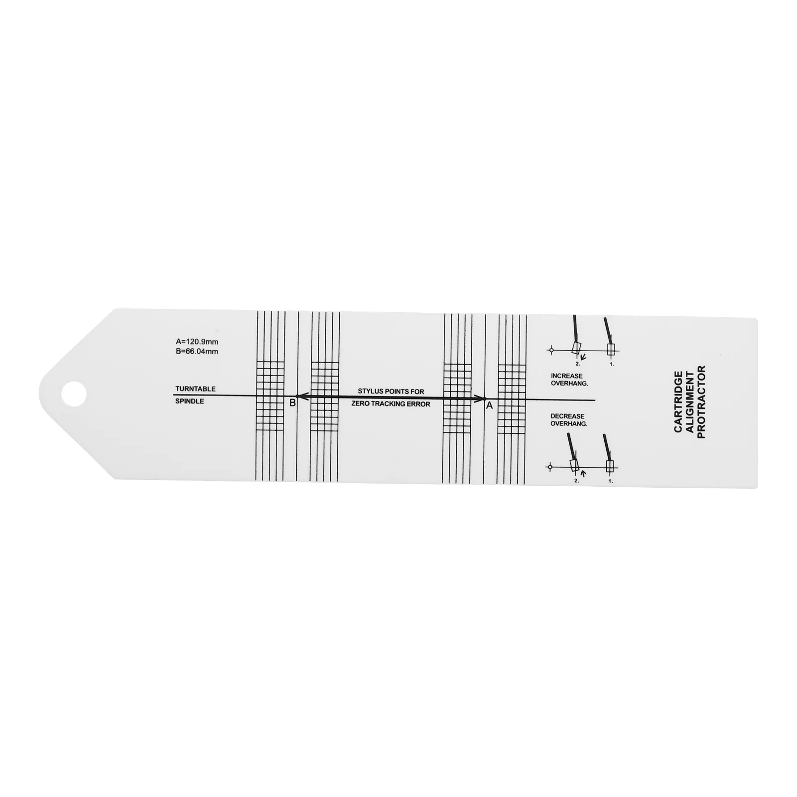Vinyl Calibrator Turntable Stylus Force Gauge Pressure Headshell Plastic Protractor