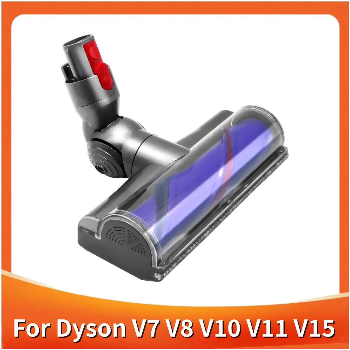 Electric Direct Dirve Vacuum Head for Dyson V7 V8 V10 V11 V15 Hardwood Floor Attachment Bristle Roller Brush Parts