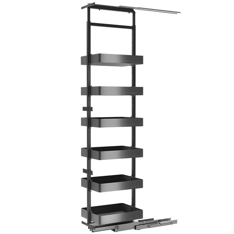 High cabinet side basket kitchen small cabinet seasoning basket refrigerator crevice rack snack bathroom cabinet basket
