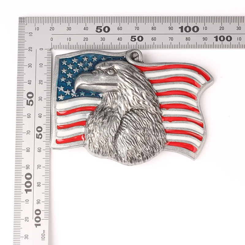 Vulture Eagle American Flag Pattern MEN Belt Buckle Handmade Homemade Belt Accessories Waistband DIY Components Handmade