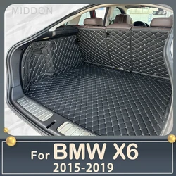 For BMW X6 F16 2015-2019 2018 2017 2016 car trunk mat cargo liner carpet interior accessories cover