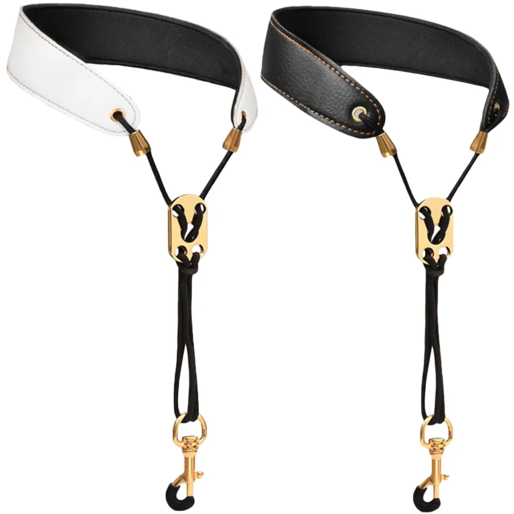 

2 Pcs Clarinet Saxophone Strap Musical Instruments Adjustable Belt Neck Straps Neckband