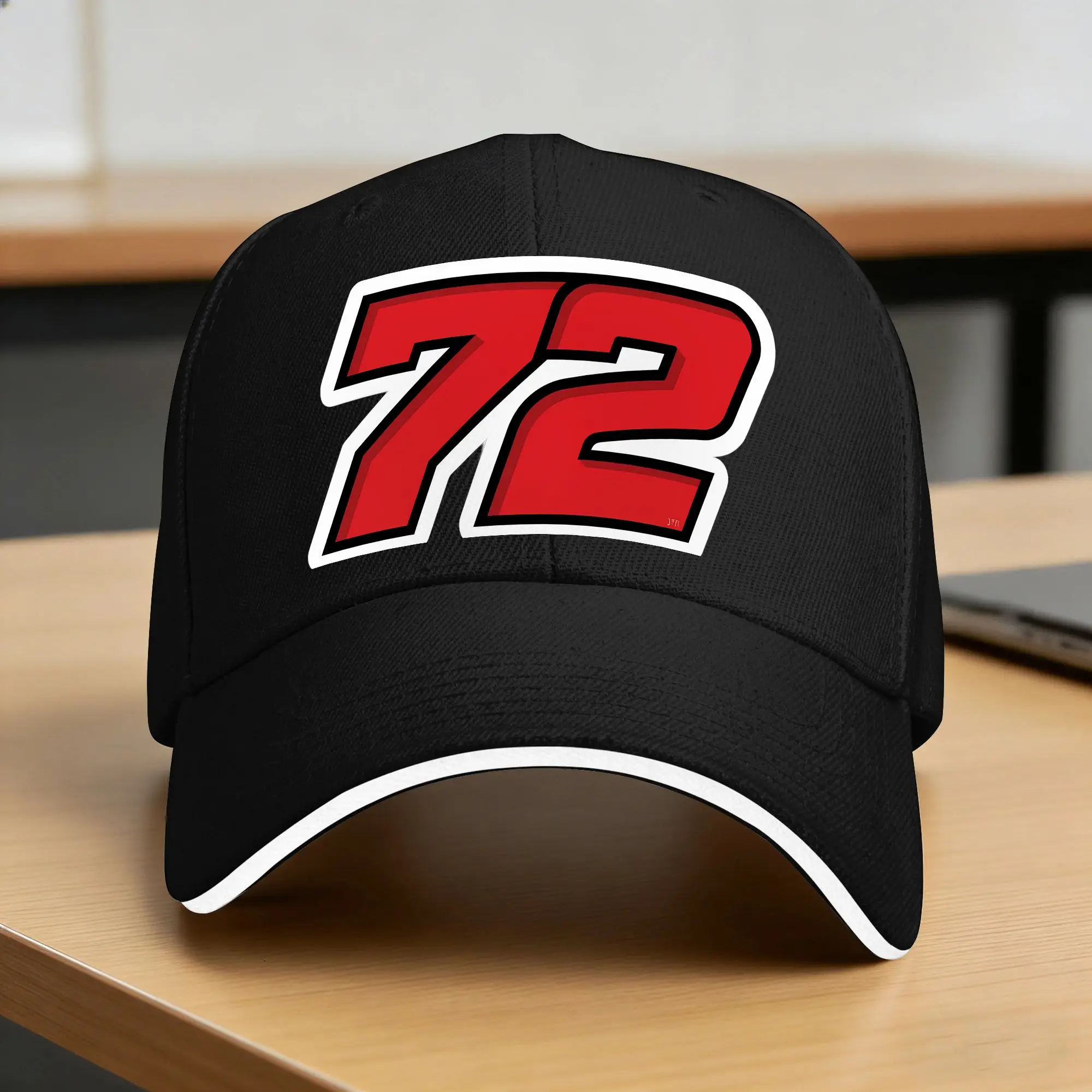 Summer Casual Baseball Cap Marco Bezzecchi 72 Tennis Skate Trucker Hat For Unisex-Teens Hot Sale  Street Style Snapback Cap