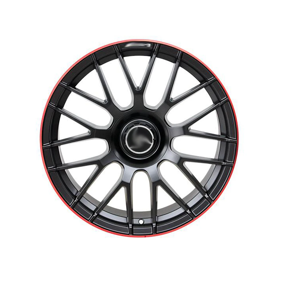 TIIKERI Auto-Leichtmetallfelgen, geschmiedete Felgen, für Auto, Großhandel, 18, 19, 20, 21, 22, 24 Zoll, kundenspezifischer Legierungsverkauf, schwarzer silberner Rand
