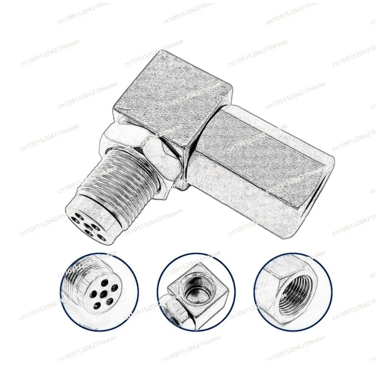 Suitable for90 degree stainless steel M18 * 1.5 sensor extension connector bolt adapter connection screw pipe fitting