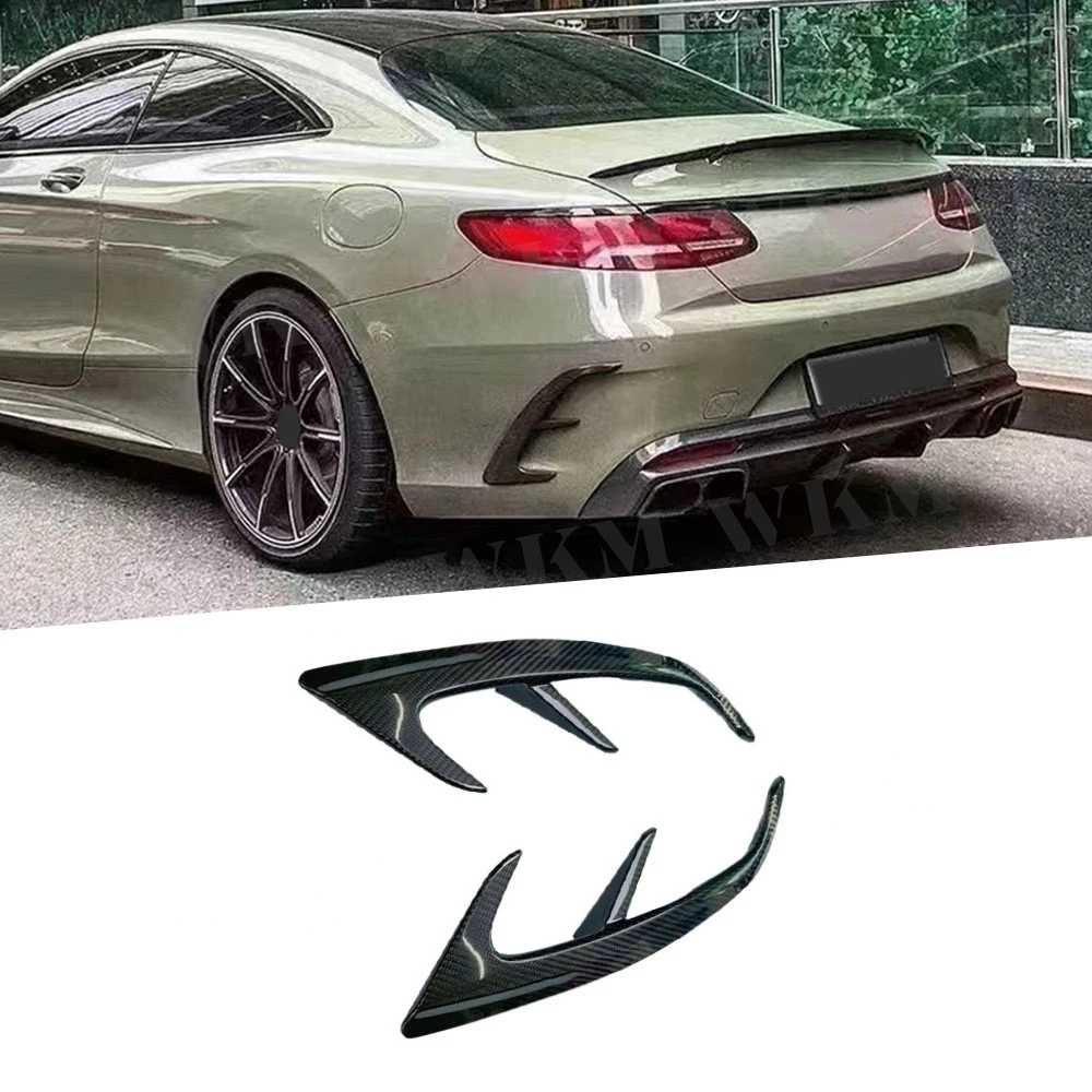 

Carbon Car Rear Bumper Air Vent For Benz S Class W217 C217 S63 S65 AMG Coupe 2014-2019 Outlet Trim Canards Covers