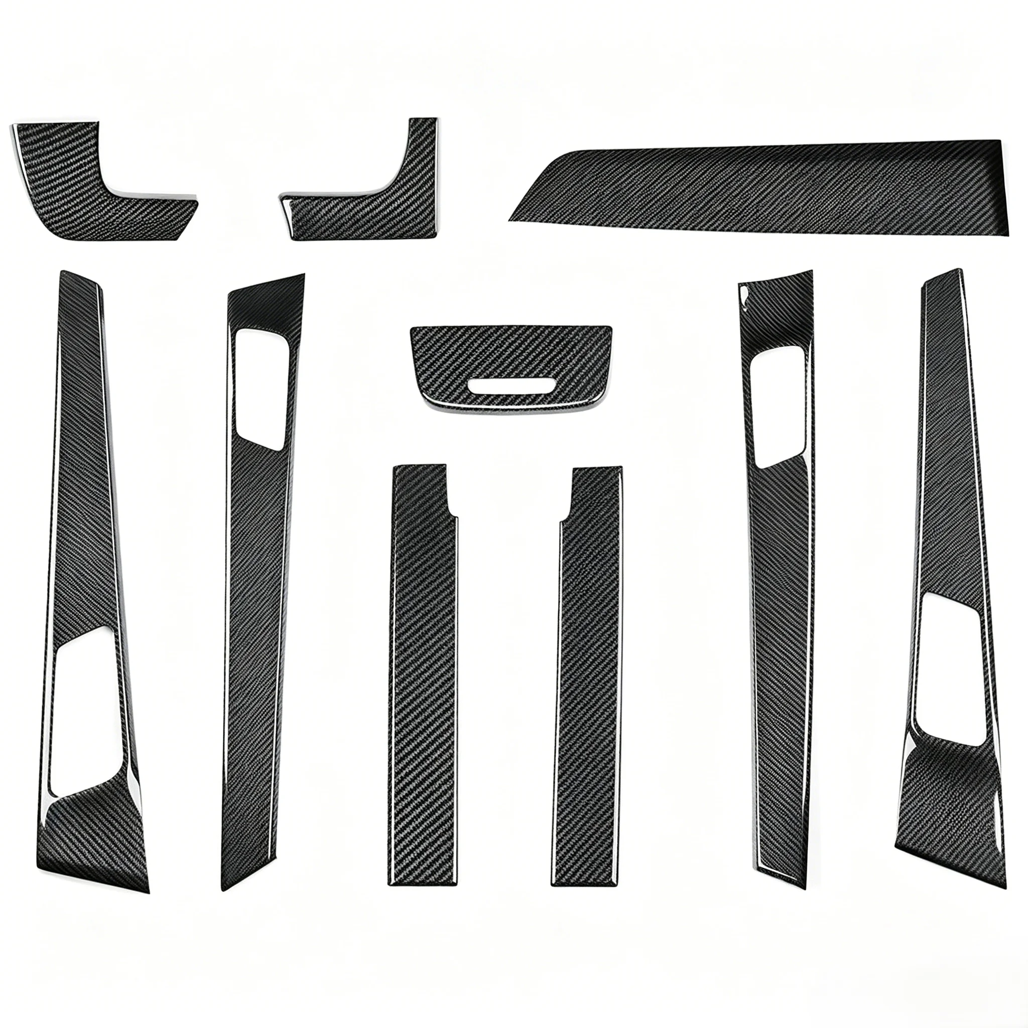 Carbon fiber upholstery for Panamera 17-23, durable and fade-resistant, luxury upholstery accessories