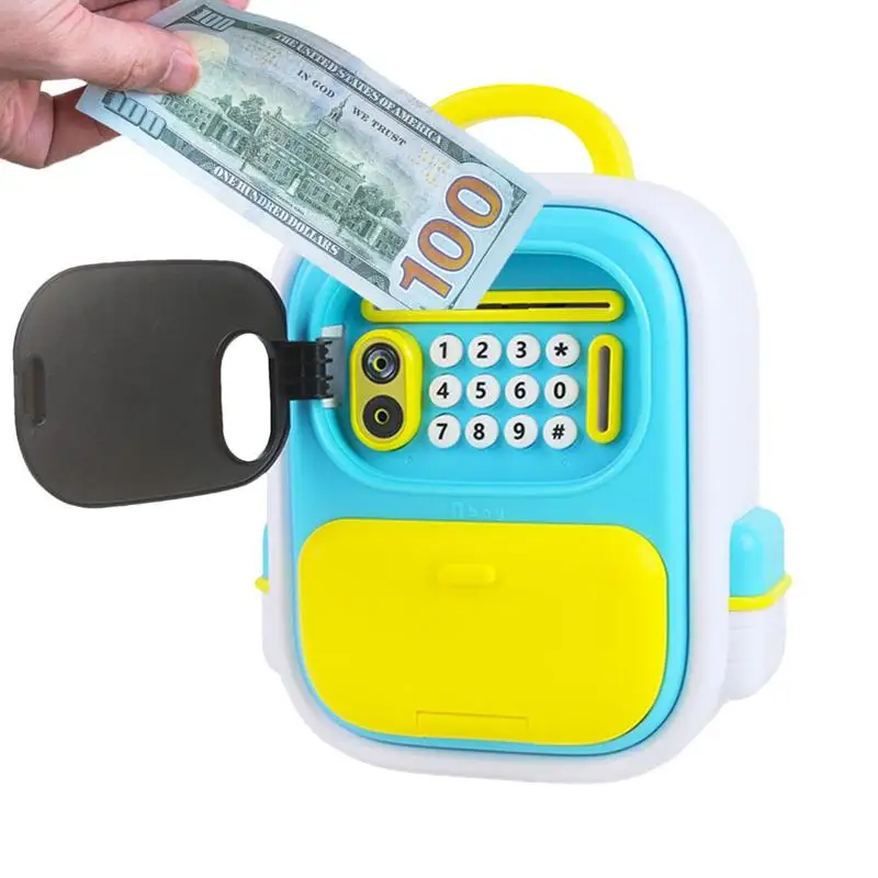 Gezichtsherkenning Intelligentie Kassa Spaarpot Geld Atm Machine Voor Kinderen Munten Cash Saving Kluis Speelgoed Kindercadeau