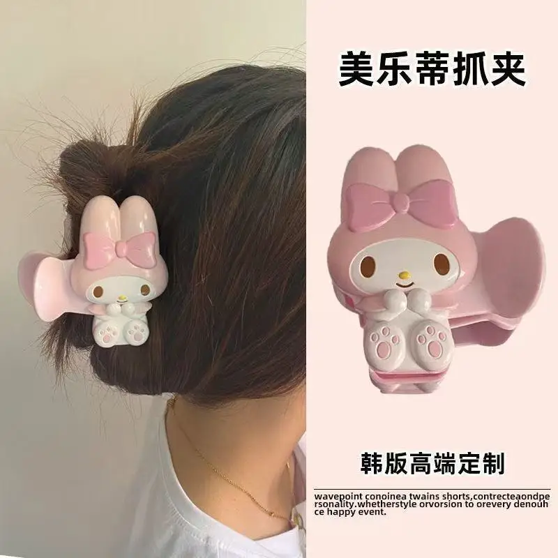 Pinza de Pelo Kawaii My Melody Cinnamoroll Kuromi para Niñas, Pinza de Tiburón Mediana con Diseño Creativo de Dibujos Animados, Cómoda y Bonita, Regalo para Fiestas