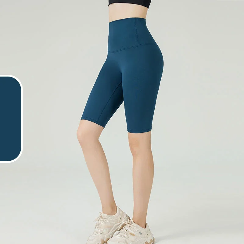 Damskie sportowe krótkie spodenki do jogi i legginsy odporne na przysadziste obcisłe szorty Fitness z wysokim stanem szybkoschnące spodenki rowerowe
