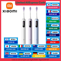 XIAOMI MIJIA Sonic Vibration Electric Toothbrush Pro,Smart 4 Modes, Long Battery Life, IPX8 Waterproof,LED Screen & Travel Lock