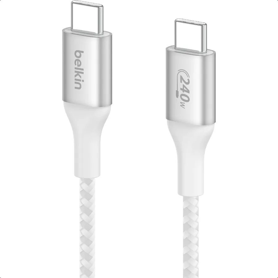 

USB C to USB C Cable 3.3ft 240W Type C Charger iPhone Charger Cord Fast Charging for iPhone 16 Galaxy S25 Pixel 9 Book Chromebo