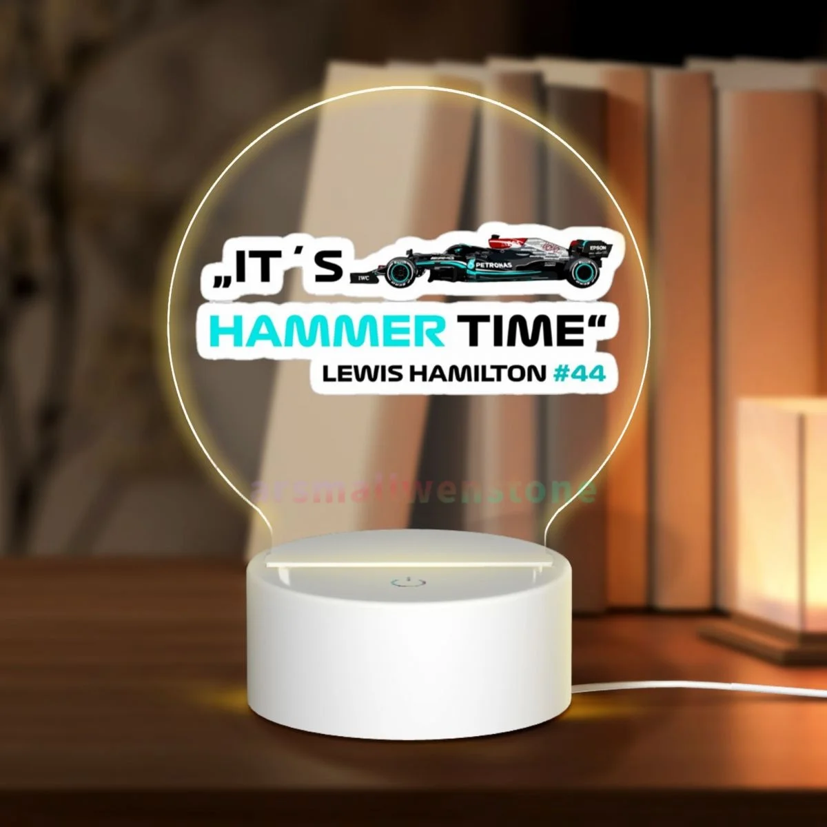 It's Hammer Time #44 Lewis Hamilton Acrylic Photo Lamp Photo LED Night Light,Photo Frame,Gift for Couple, Anniversary Gift