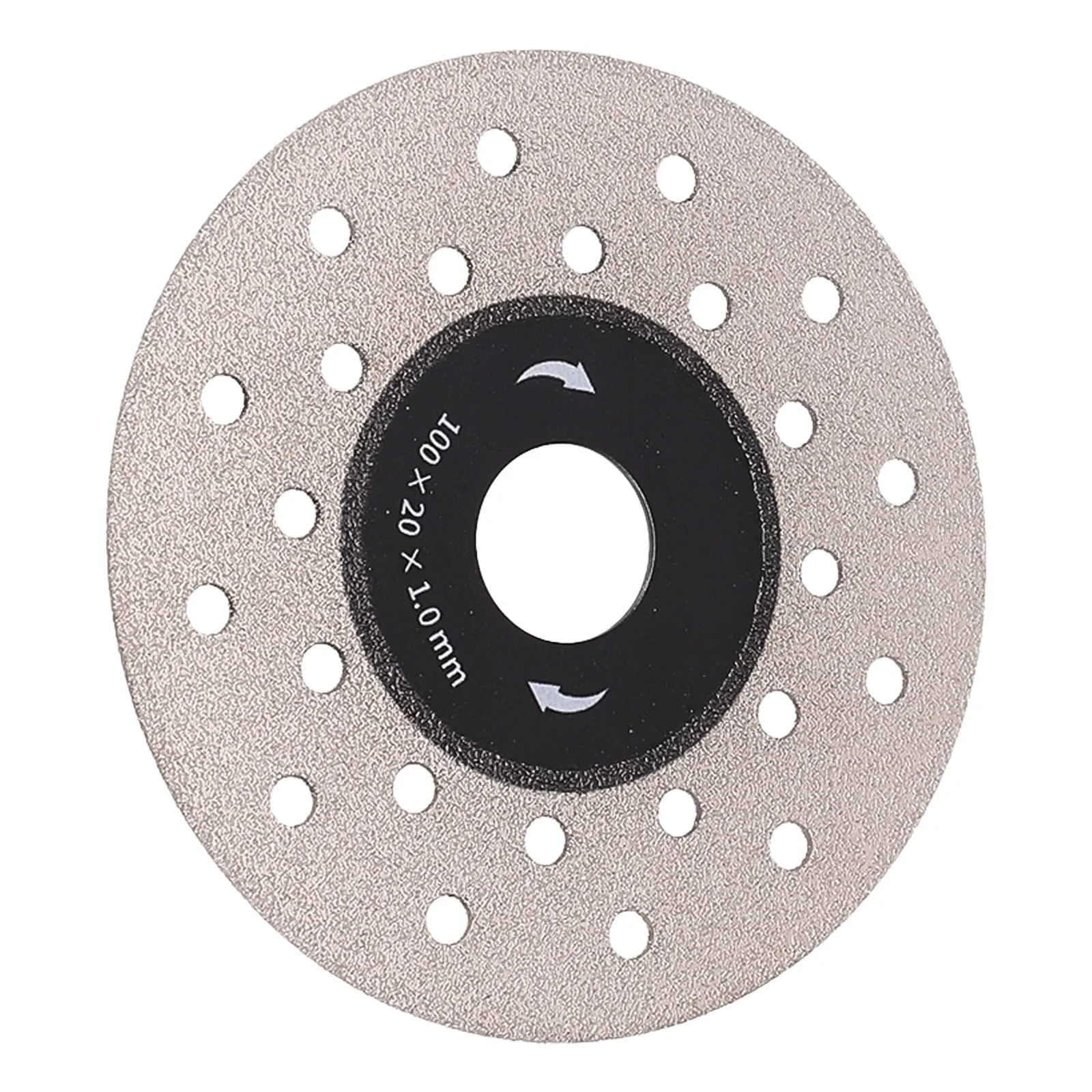 Diamond Cutting Grinding Disc Double-Sided Vacuum Brazed Saw Blade For Marble Granite Tiles Rock Slab Porcelain 100mm Hot Sale