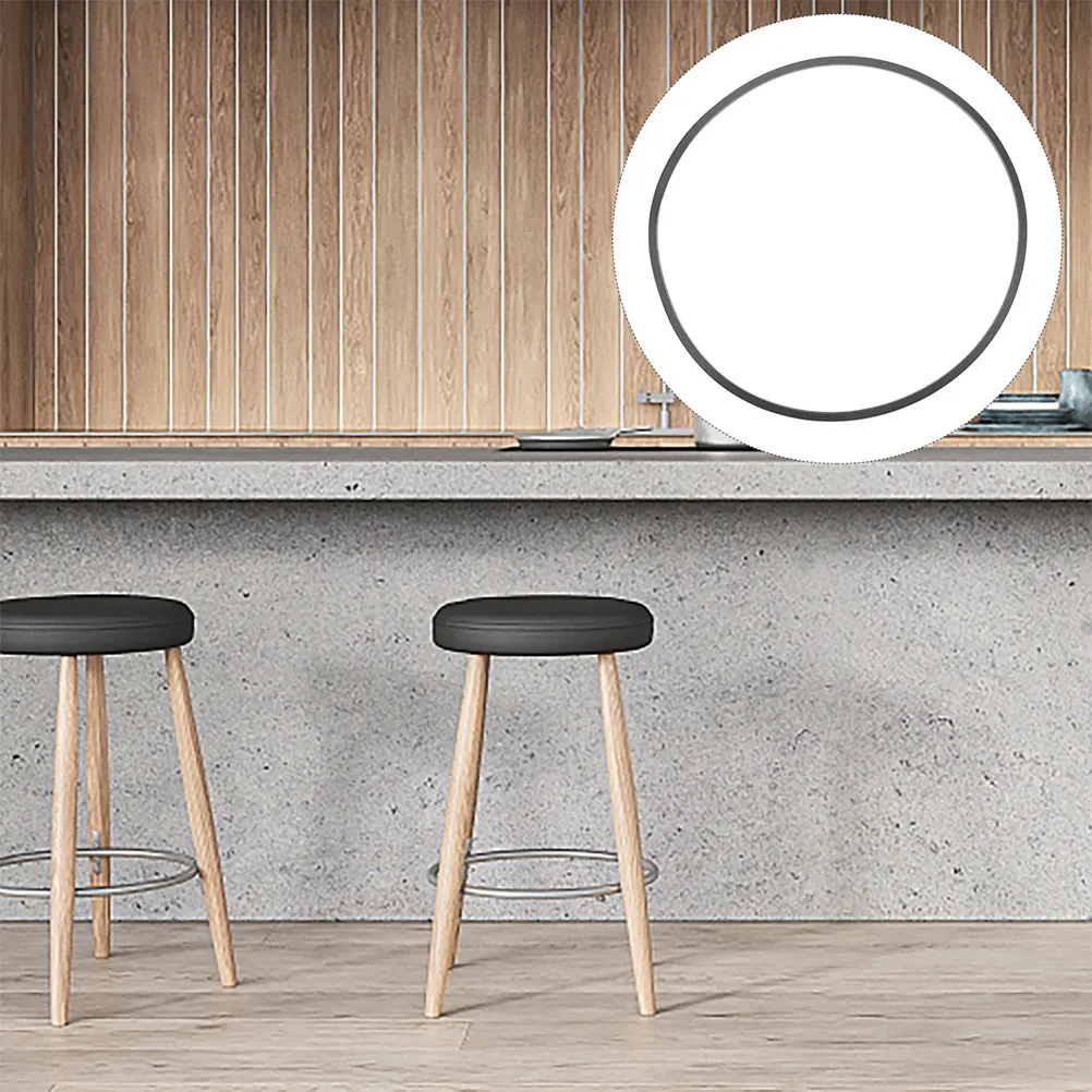 

2pcs Bar Stool Ring Anti-Slip Floor Protector Chair Leg Ring Durable Easy Install For Round Base niture Chassis Rubber Gasket